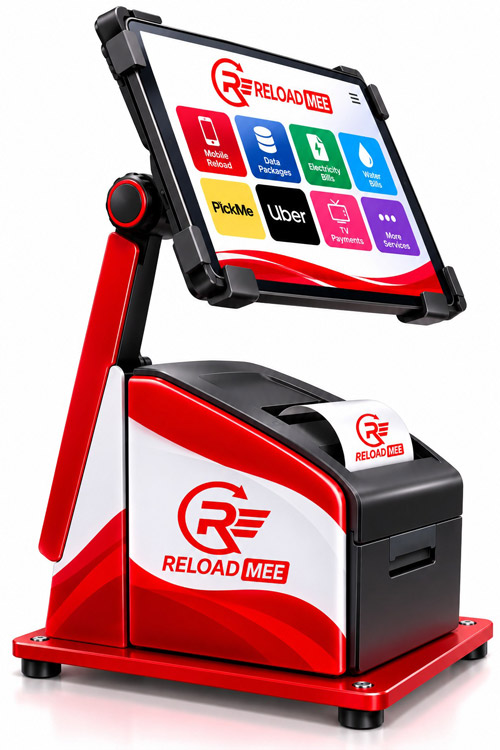 ReloadMee Smart Desktop POS Machine with Built-in Thermal Printer
